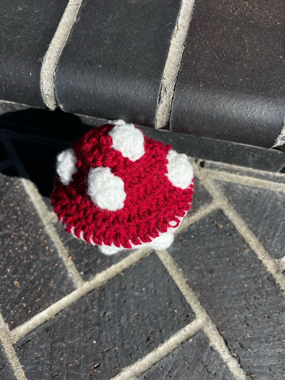 Hand Crocheted Little Mushroom Guy Stuffed Animal Plushie! - Picture 5 of 17
